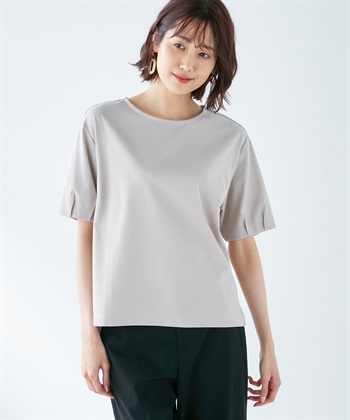 Petit Honfleur 【接触冷感・汗染み防止】ハーフスリーブタックプルオーバー_variationthumb_2