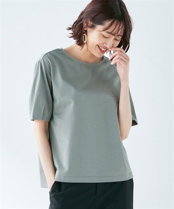 Petit Honfleur 【接触冷感・汗染み防止】ハーフスリーブタックプルオーバー_variationthumb_3