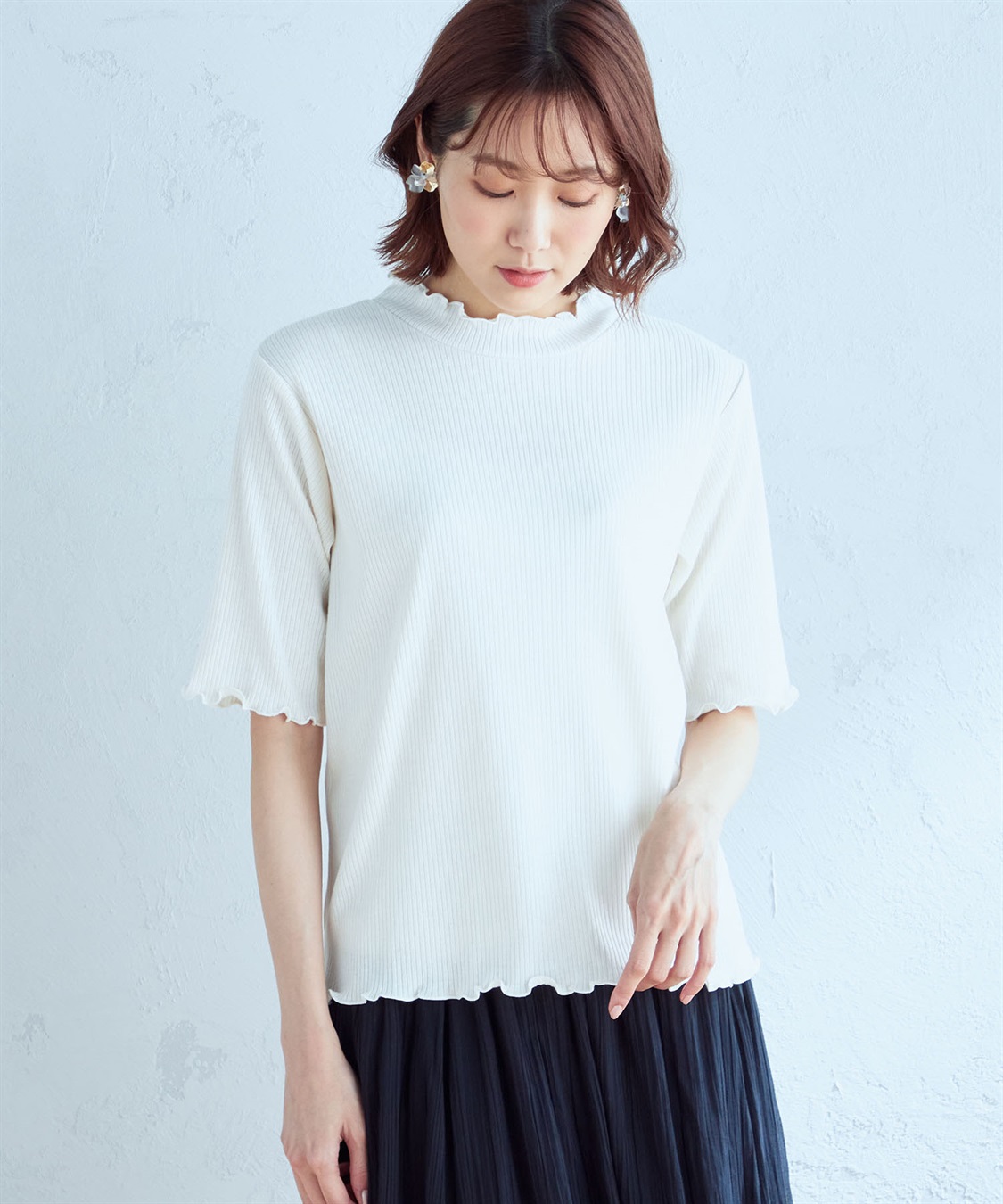 Petit Honfleur リブメロープルオーバー_variation_1