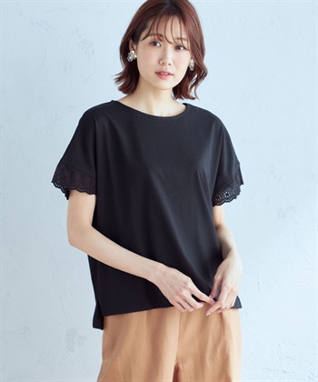 Petit Honfleur レーススリーブゆるシルエットプルオーバー_variationthumb_2