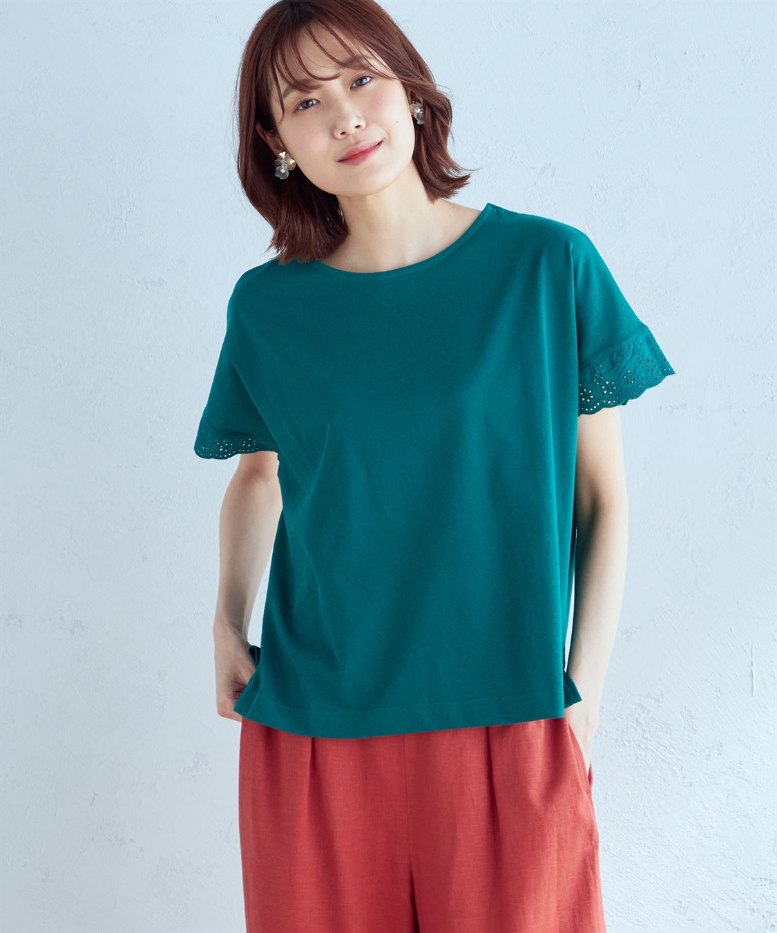 Petit Honfleur レーススリーブゆるシルエットプルオーバー_variation_3