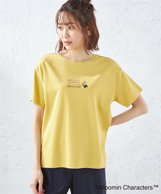 ムーミンコラボ】リトルミイプリントTシャツ Petit Honfleur｜クロス