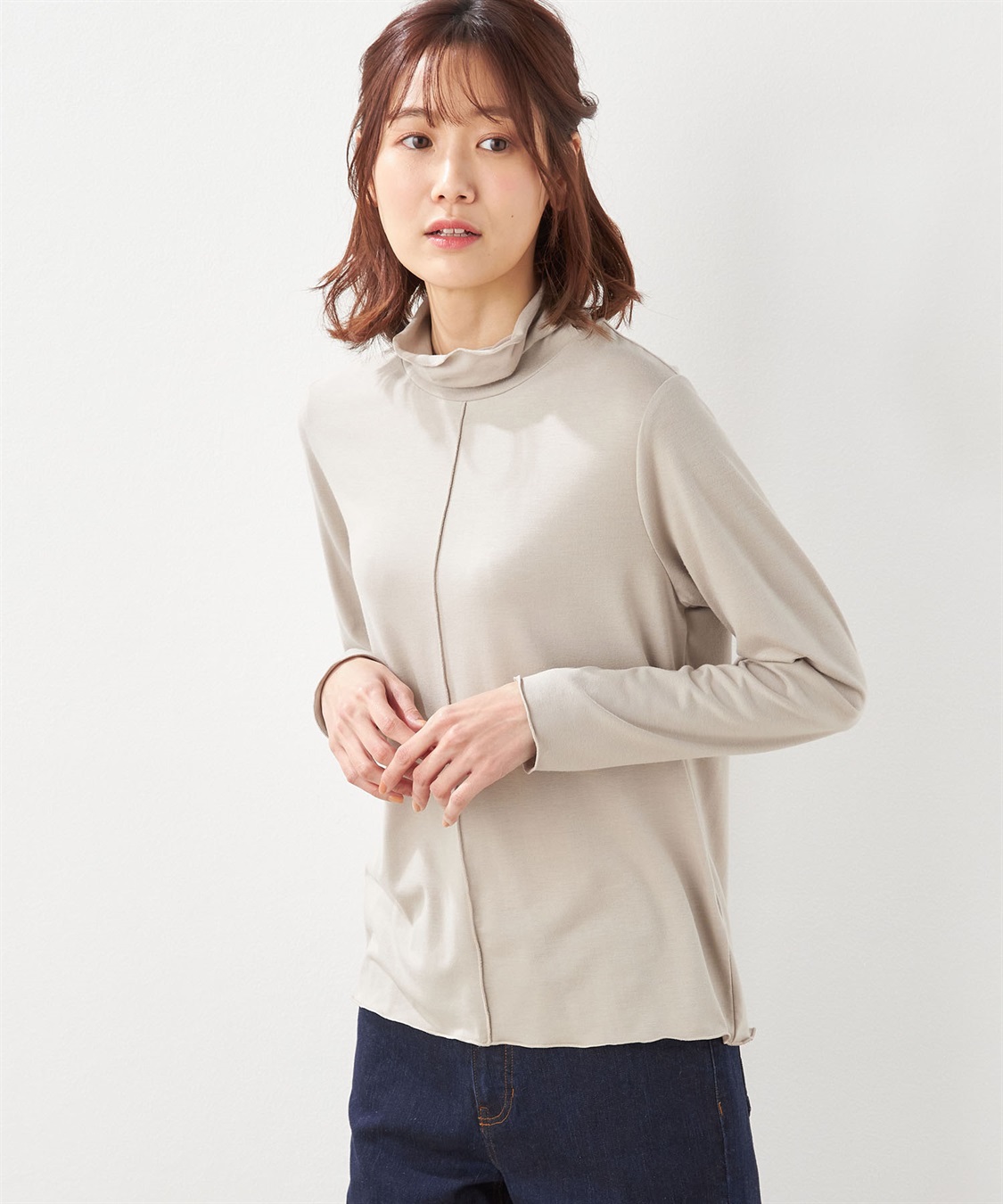 メローハイネックカットプルオーバー Petit Honfleur｜クロスプラス