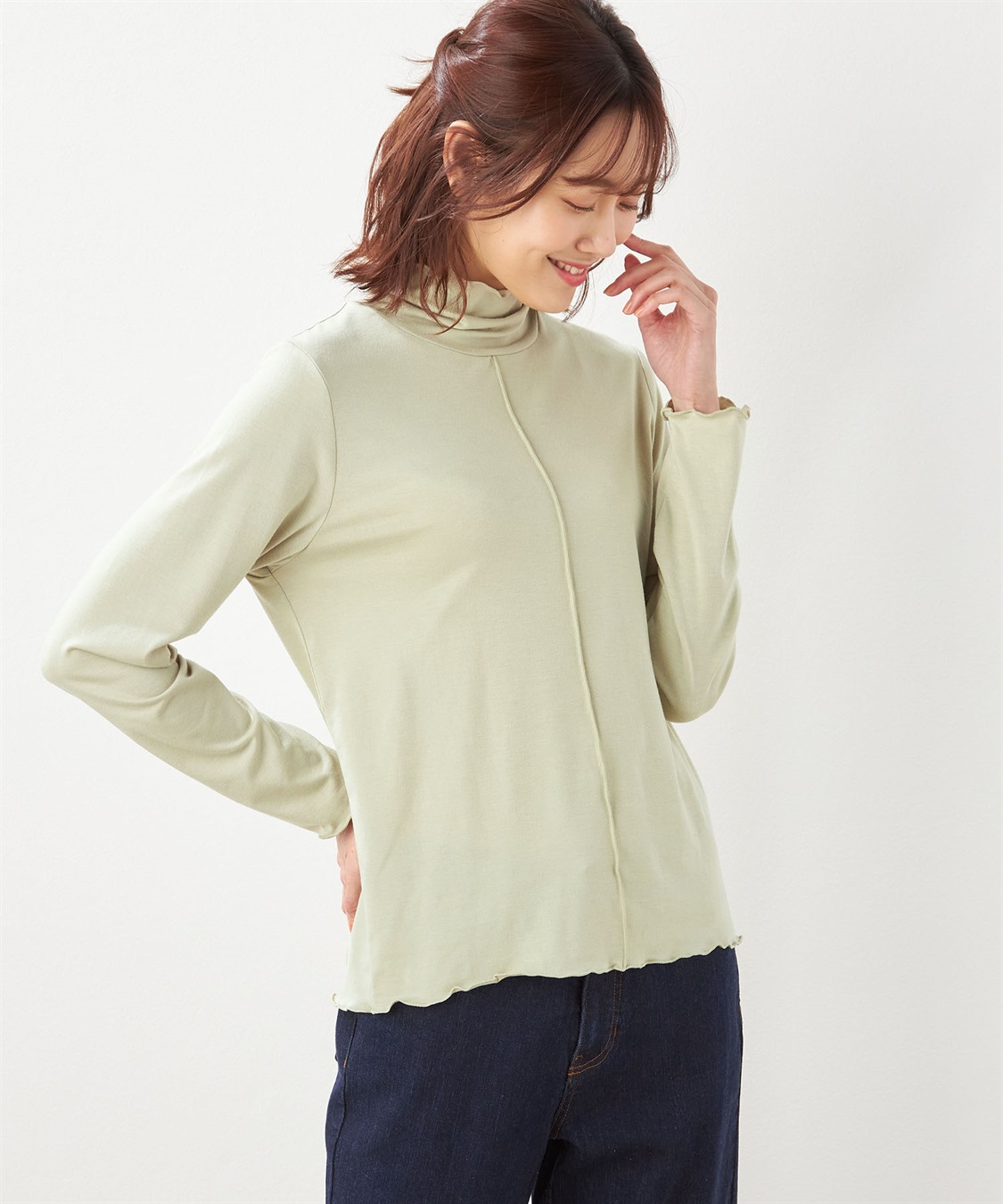 Petit Honfleur メローハイネックカットプルオーバー_variation_3