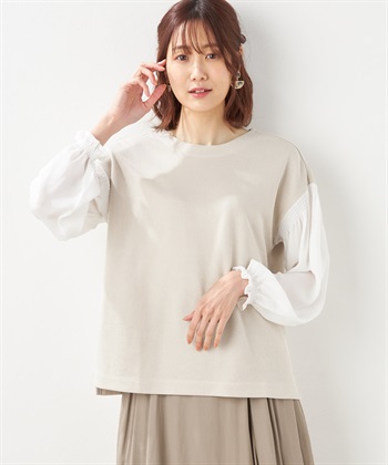 Petit Honfleur 切替スリーブプルオーバー_variationthumb_1