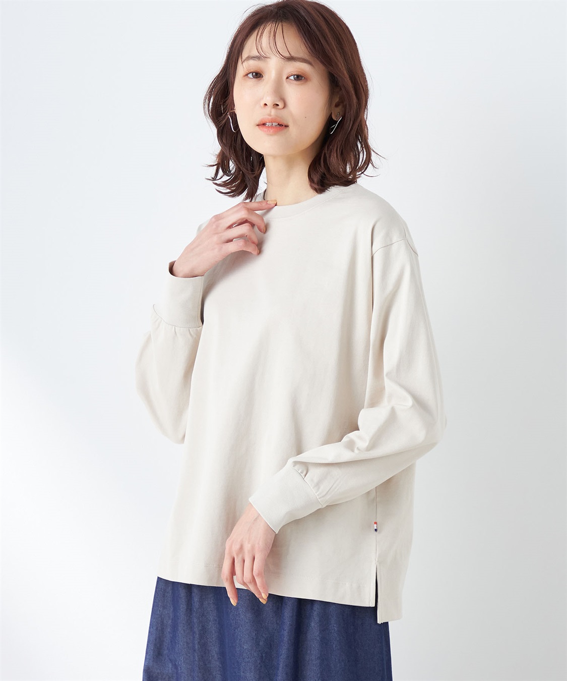 Petit Honfleur モックネックTシャツ_main