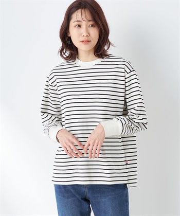 Petit Honfleur モックネックボーダーTシャツ_variationthumb_1