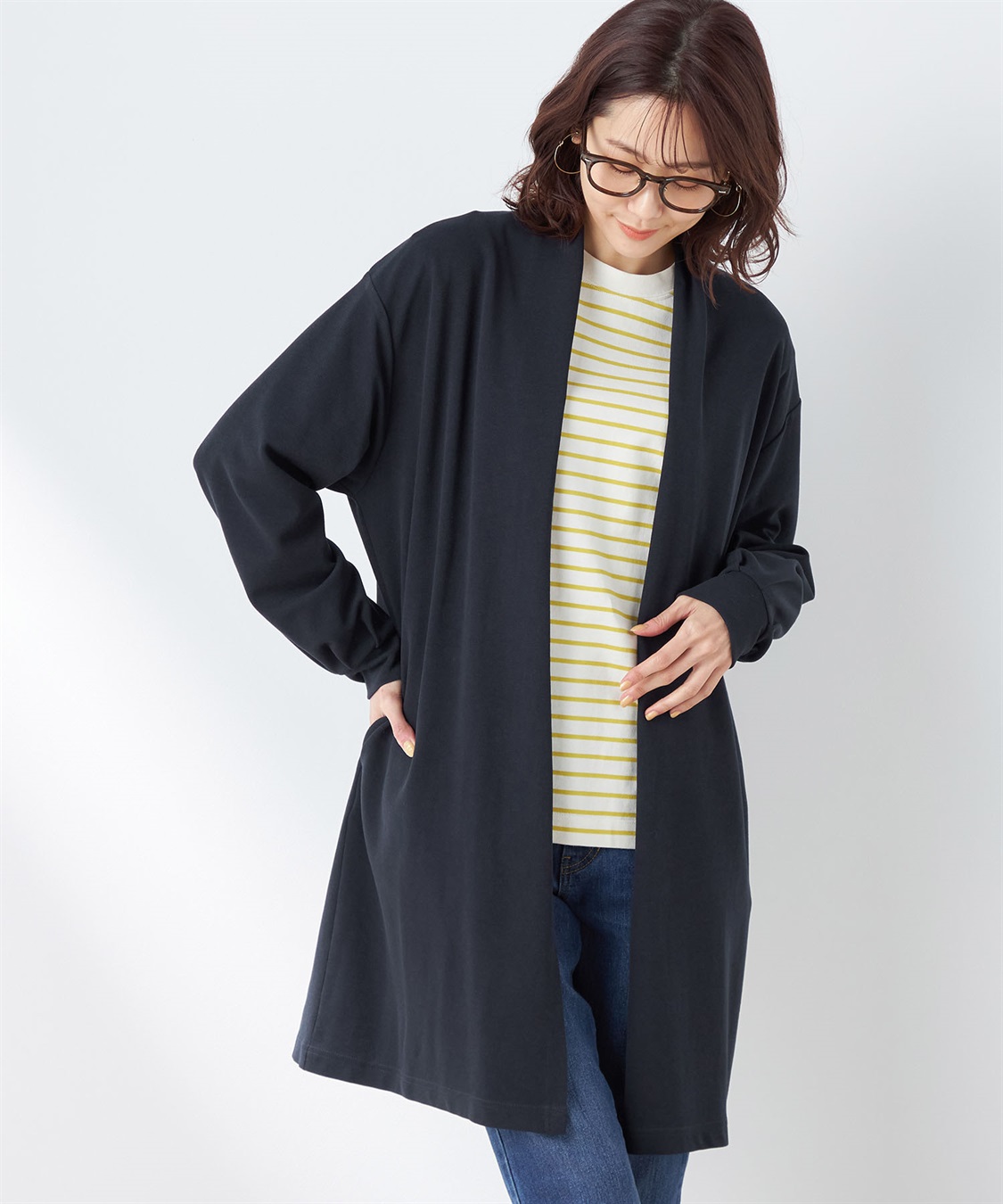 Petit Honfleur カットソーコーディガン_main