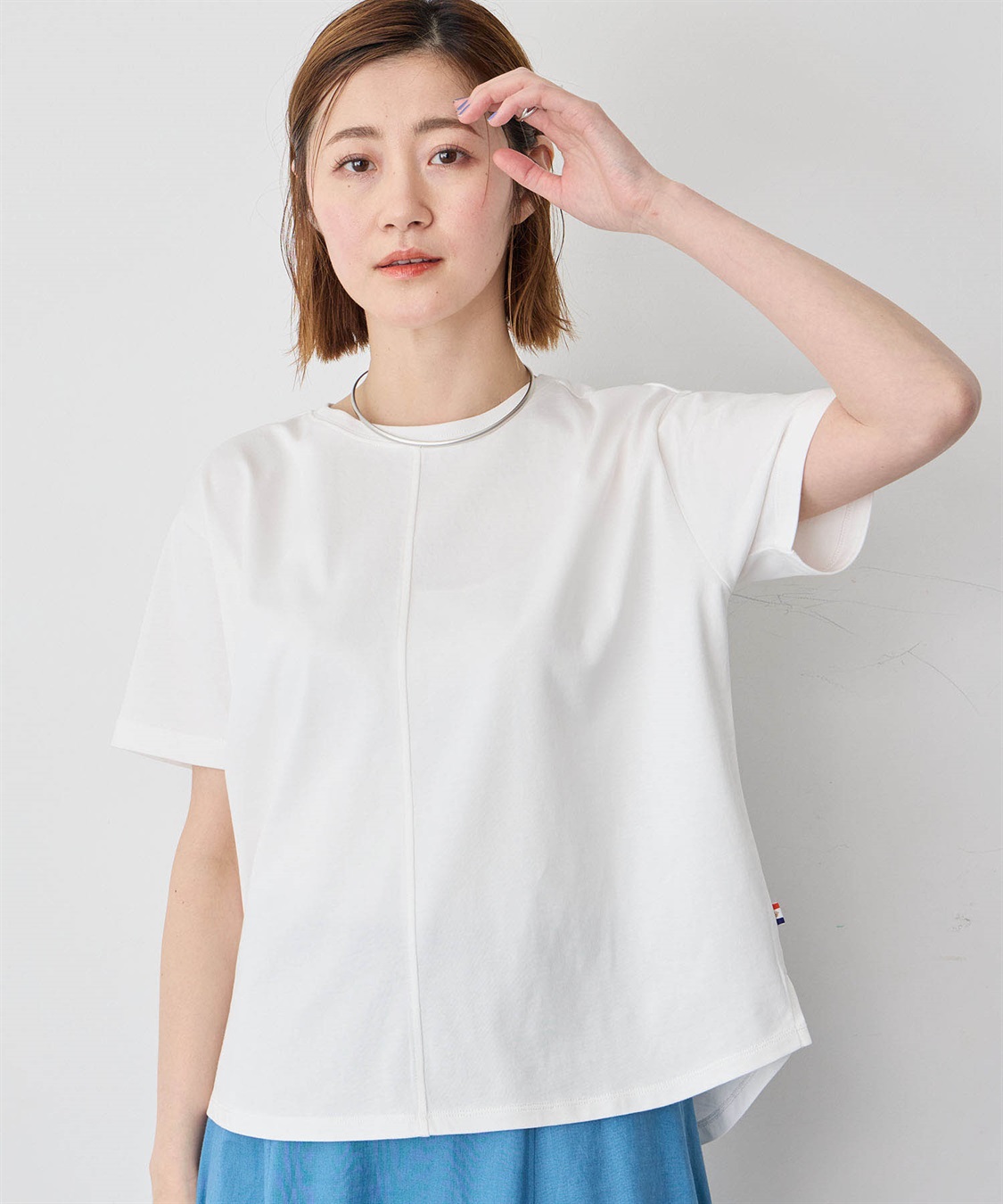 Petit Honfleur 【冷感・UVカット】ラウンドヘムTシャツ_main