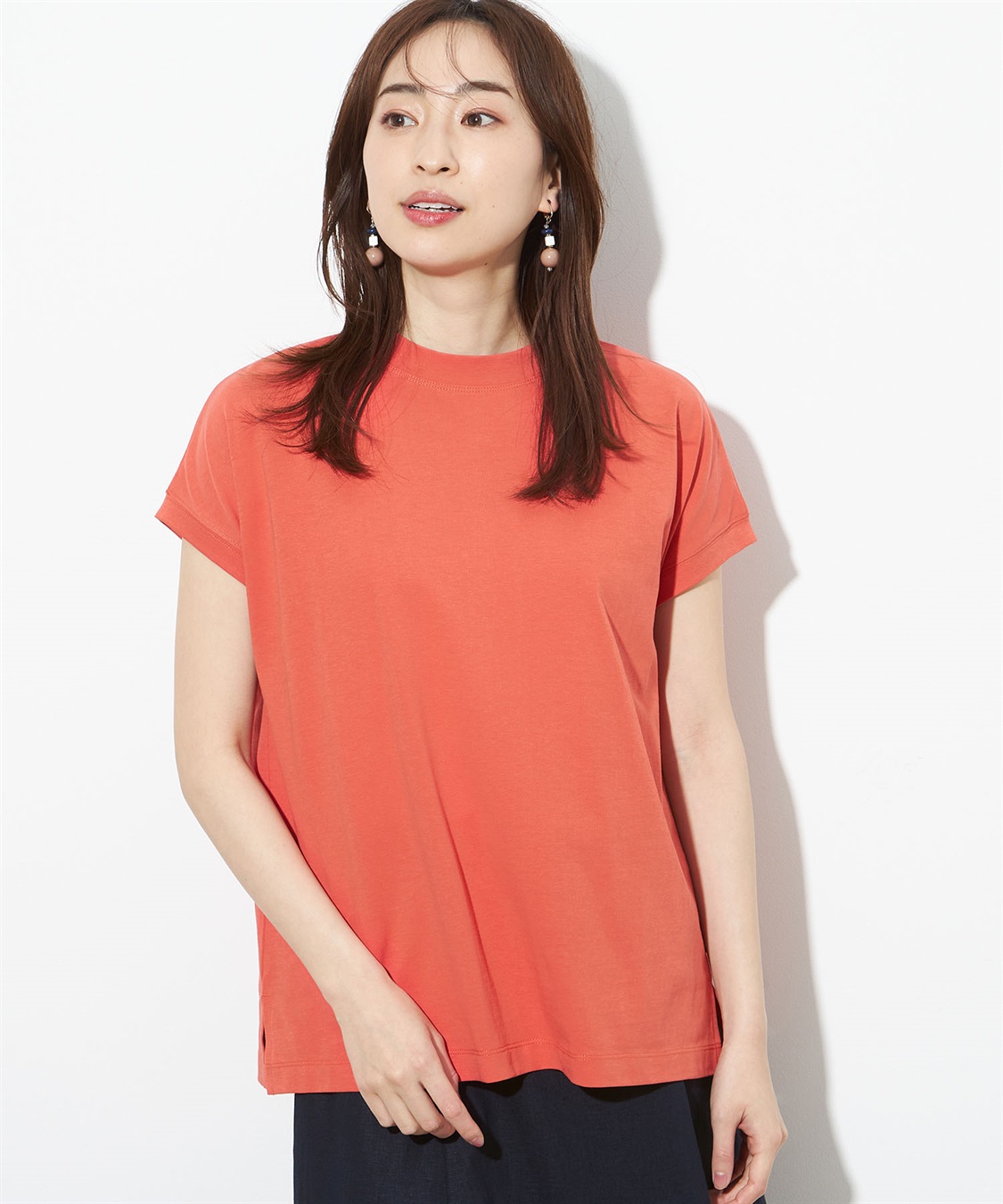 Petit Honfleur 【接触冷感】クーラータッチモックネックＴシャツ_variation_2