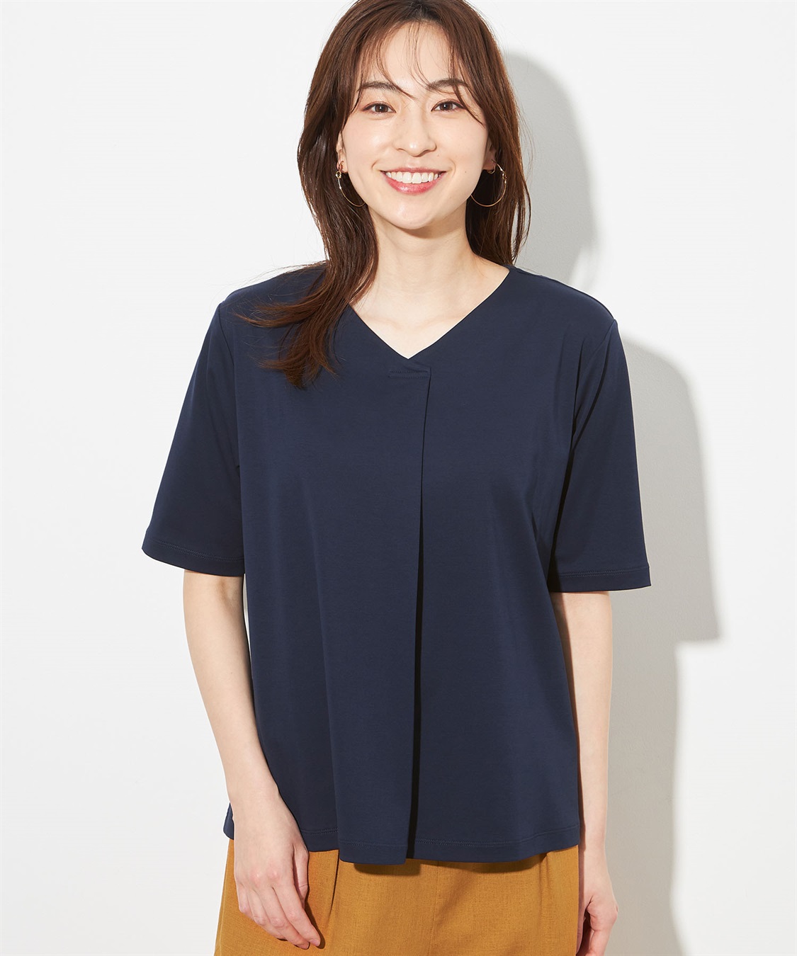 Petit Honfleur 【接触冷感】さらさらタックプルオーバー_main