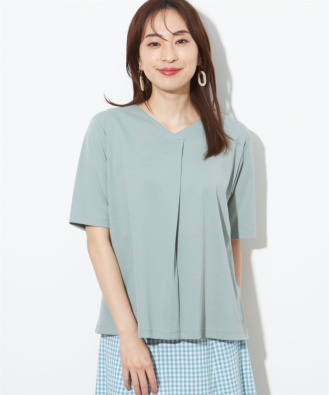 Petit Honfleur 【接触冷感】さらさらタックプルオーバー_variation_2