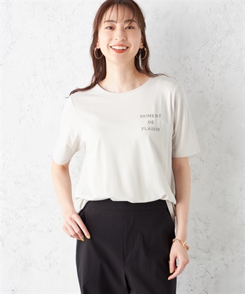 Petit Honfleur 【接触冷感】フレアロゴTシャツ_variationthumb_1