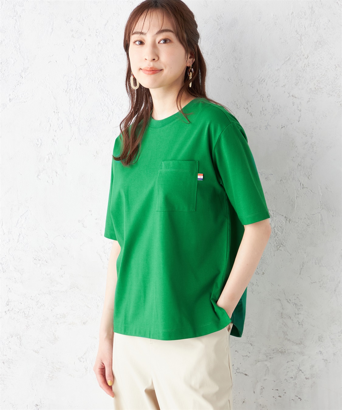 Petit Honfleur 汗じみ防止ポケットTシャツ_variation_2