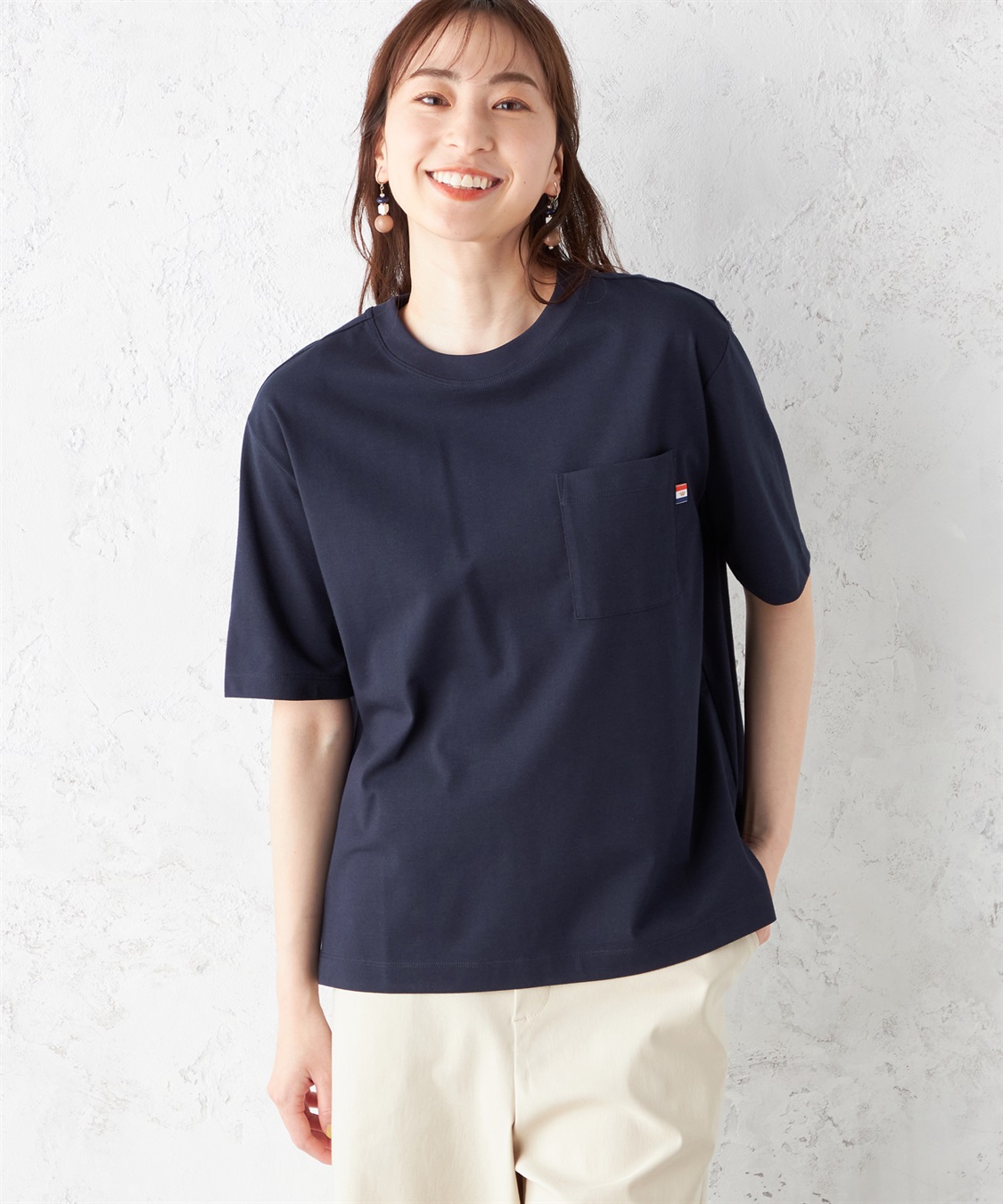 Petit Honfleur 汗じみ防止ポケットTシャツ_variation_3