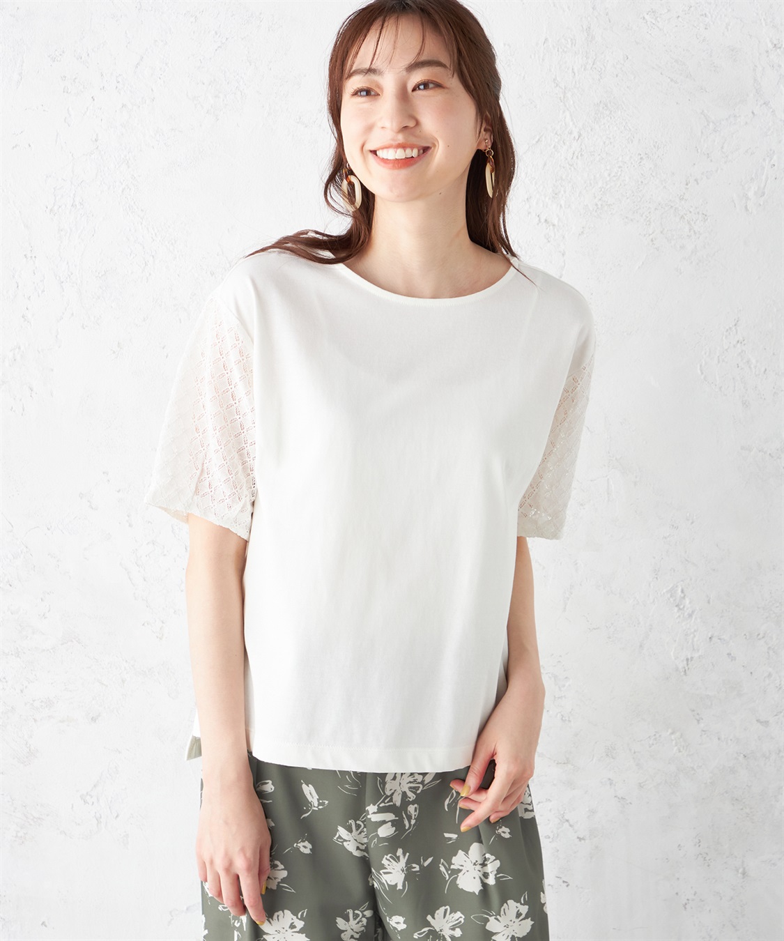 Petit Honfleur 切替スリーブプルオーバー_variation_1