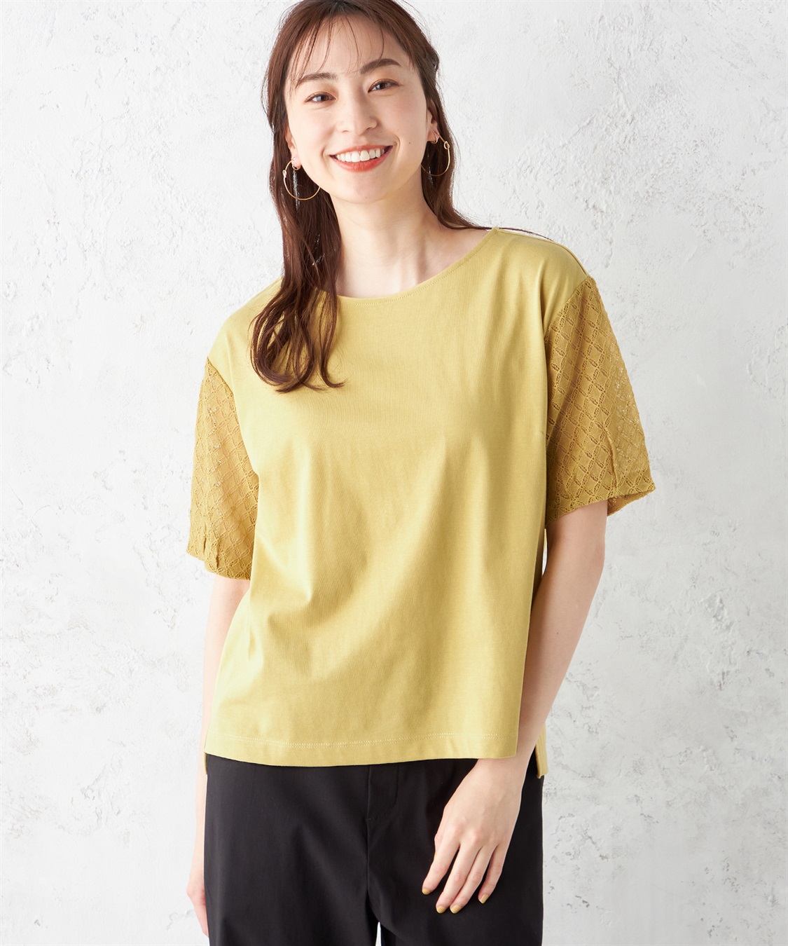 Petit Honfleur 切替スリーブプルオーバー_variation_2