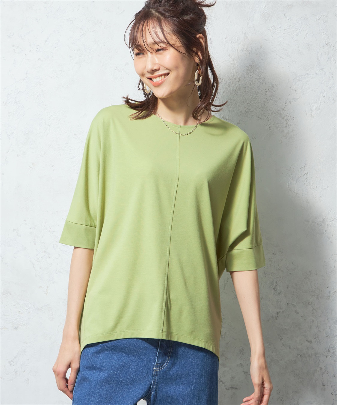 Petit Honfleur 【接触冷感】ドルマンプルオーバー_main