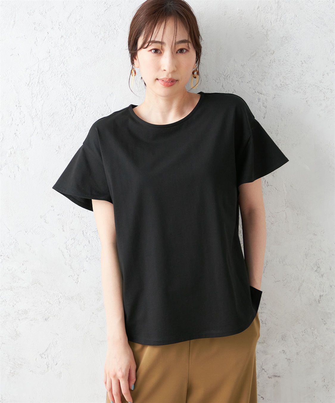 Petit Honfleur 【接触冷感】【UV対策】ナノファインフレアスリーブプルオーバー_variation_2