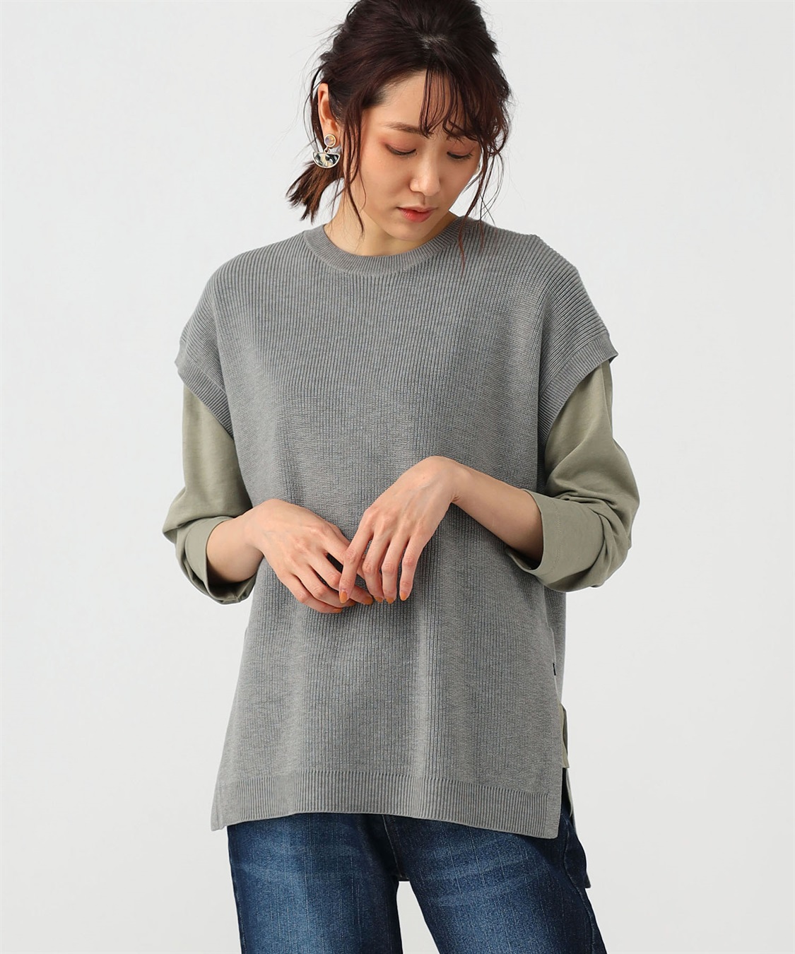 Petit Honfleur 畔編みニットベスト_variation_1