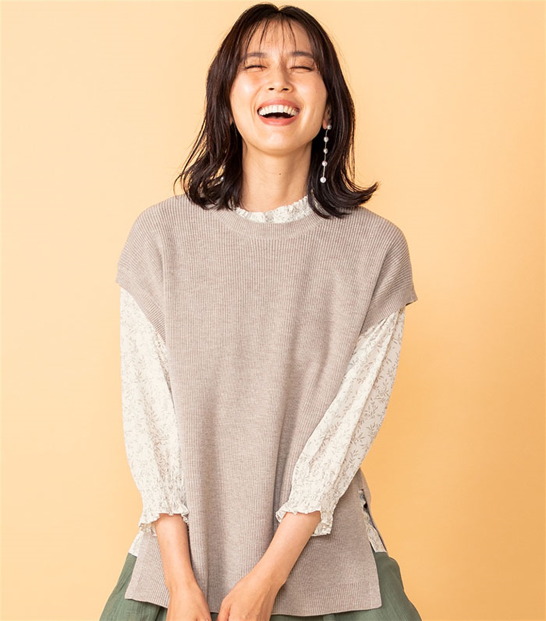 Petit Honfleur 畔編みニットベスト_variation_2