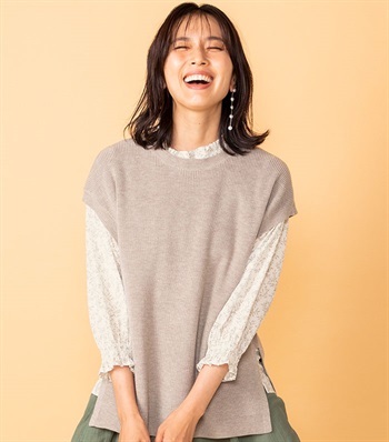 Petit Honfleur 畔編みニットベスト_variationthumb_2