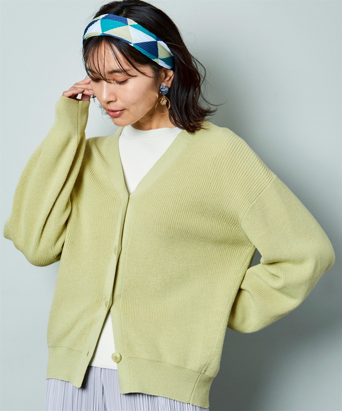 Petit Honfleur 畔編みニットカーディガン_variation_2