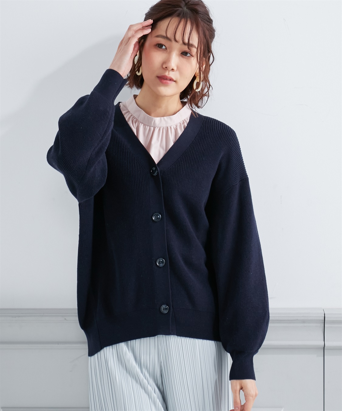 Petit Honfleur 畔編みニットカーディガン_variation_3