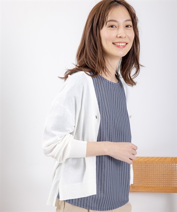 Petit Honfleur 【UVカット・接触冷感・ウォッシャブル】ゆるシルエットショートカーディガン_variationthumb_1