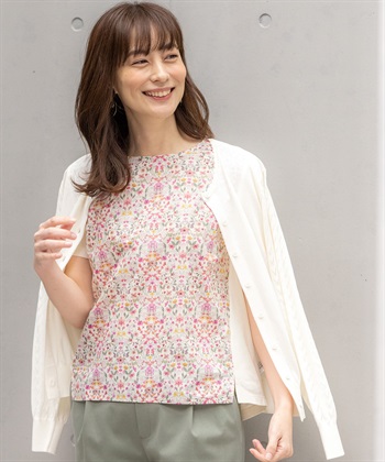 Petit Honfleur 【接触冷感・ウォッシャブル】透かし柄カーディガン_variationthumb_1