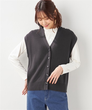 Petit Honfleur 畦編みニットベスト_variationthumb_1