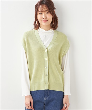 Petit Honfleur 畦編みニットベスト_variationthumb_3