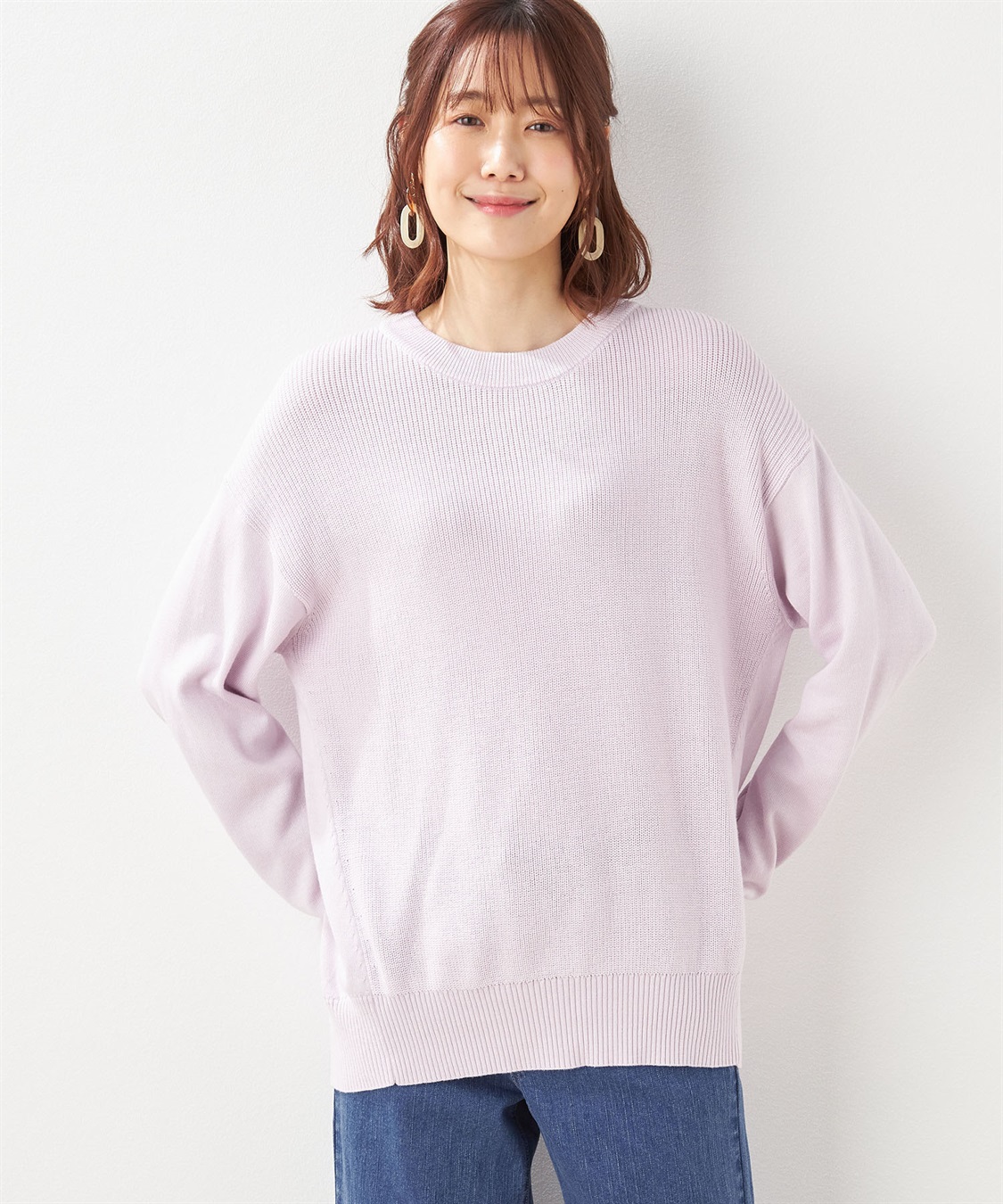 Petit Honfleur バックスリットニットプルオーバー_main