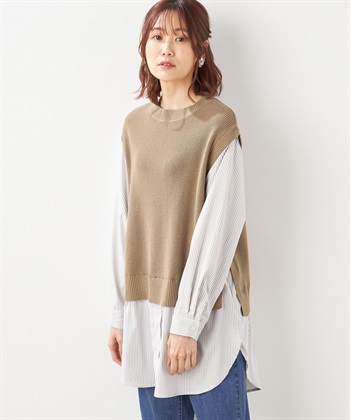 Petit Honfleur レイヤードニットプルオーバー_variationthumb_1