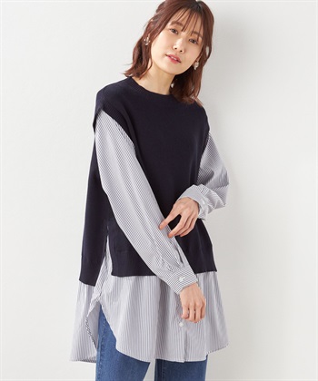 Petit Honfleur レイヤードニットプルオーバー_variationthumb_3