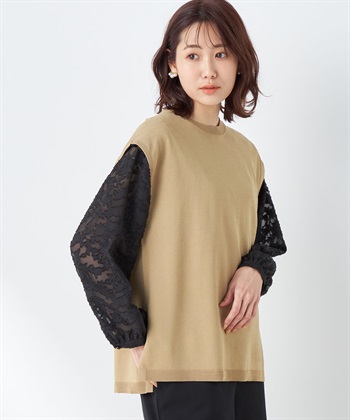 Petit Honfleur クルーネックニットベスト_variationthumb_2