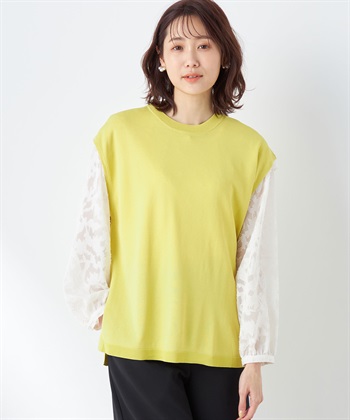 Petit Honfleur クルーネックニットベスト_variationthumb_3
