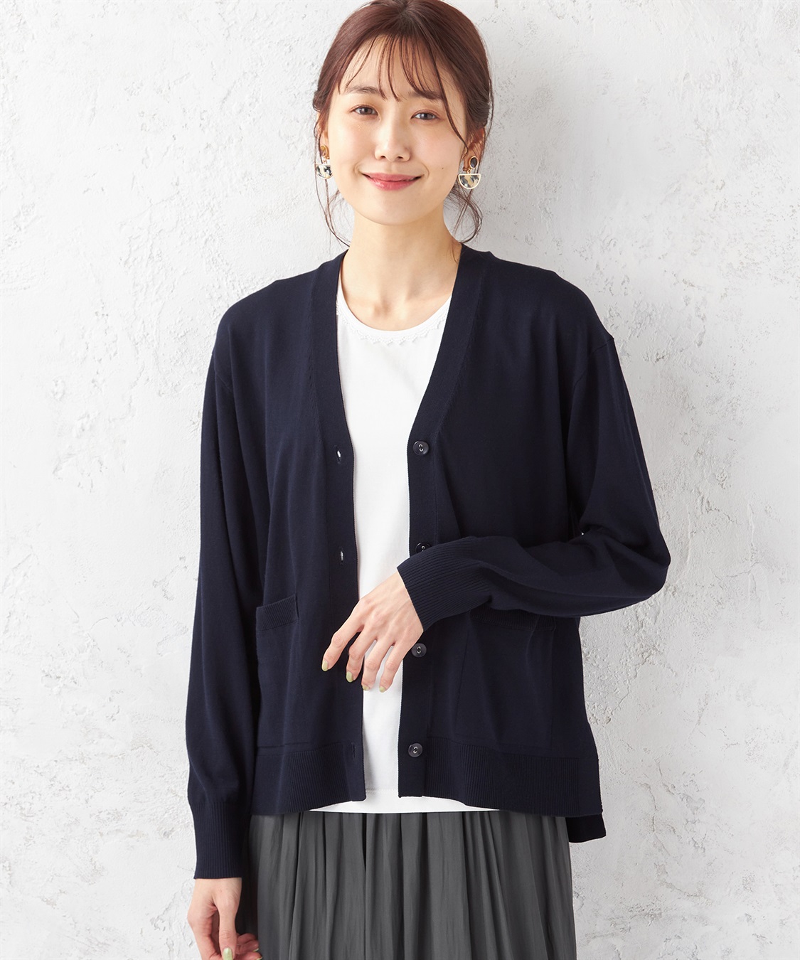 Petit Honfleur UV対策Vネックカーディガン_main