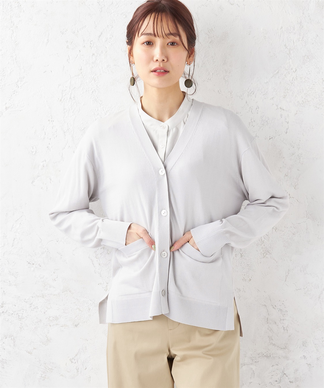 Petit Honfleur UV対策Vネックカーディガン_variation_1