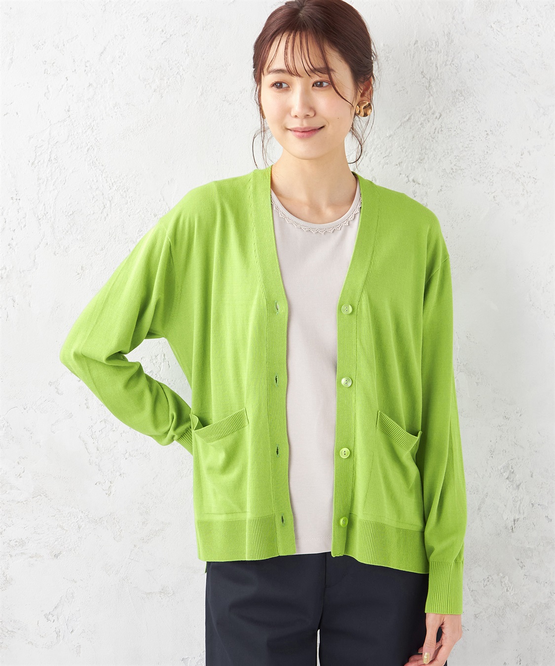 Petit Honfleur UV対策Vネックカーディガン_variation_2