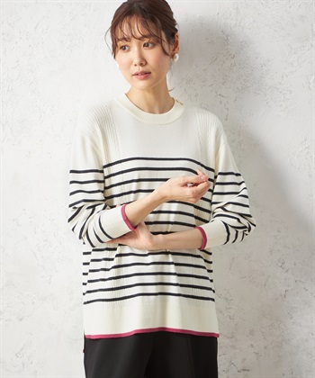 Petit Honfleur パネルボーダープルオーバー_variationthumb_1