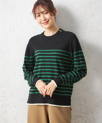 Petit Honfleur パネルボーダープルオーバー_variationthumb_3