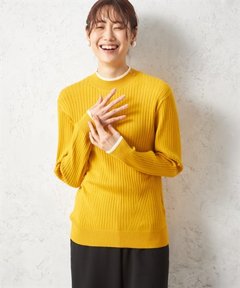 Petit Honfleur ワイドリブモックネックプルオーバー_variationthumb_4