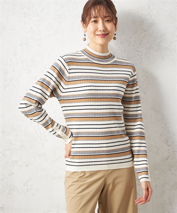 Petit Honfleur ワイドリブマルチボーダープルオーバー_variationthumb_1