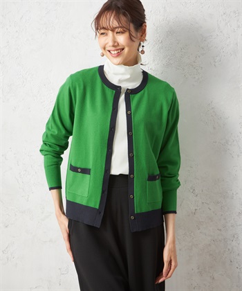 Petit Honfleur バイカラーカーディガン_variationthumb_2