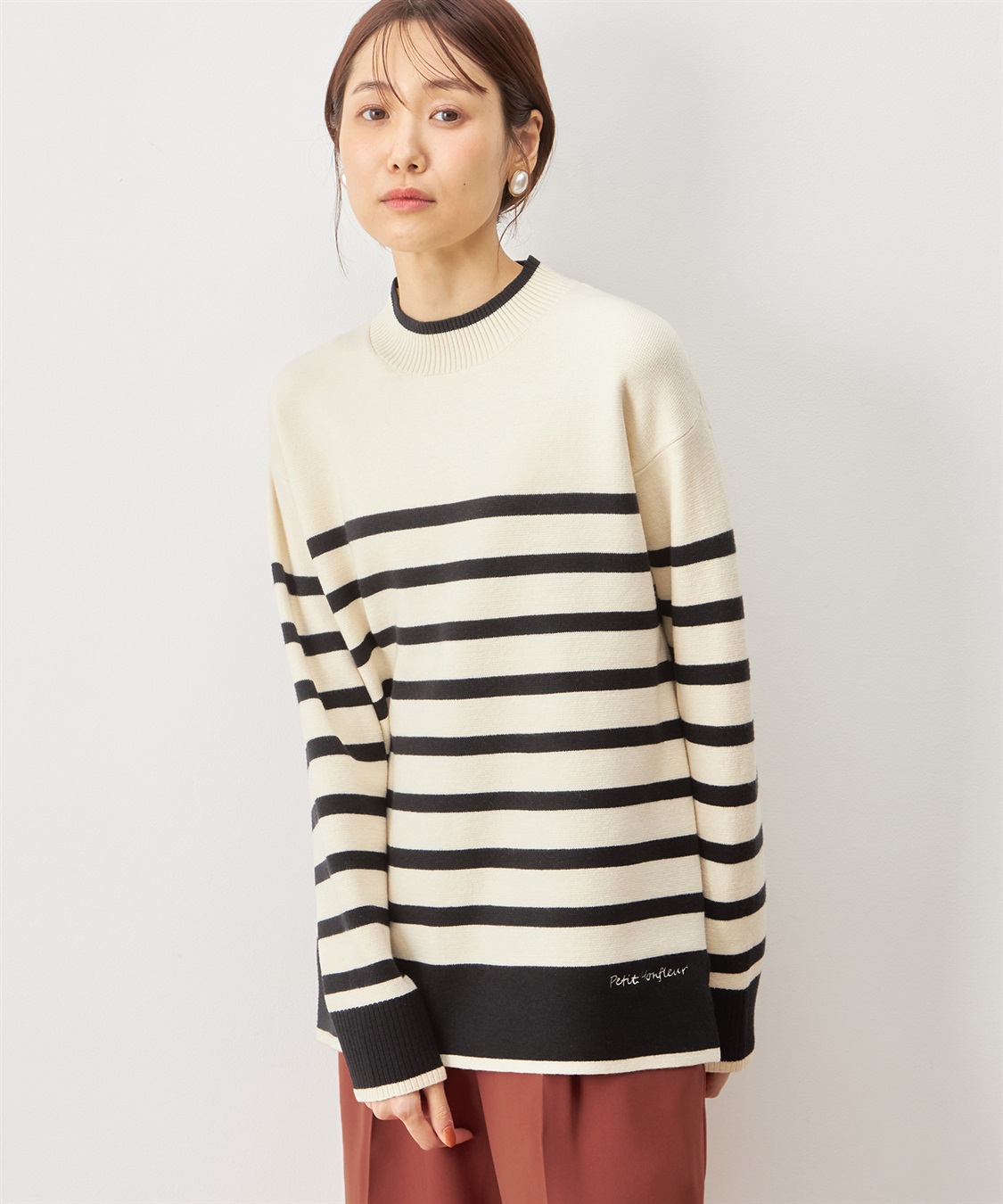 Petit Honfleur ボーダーニットプルオーバー_main