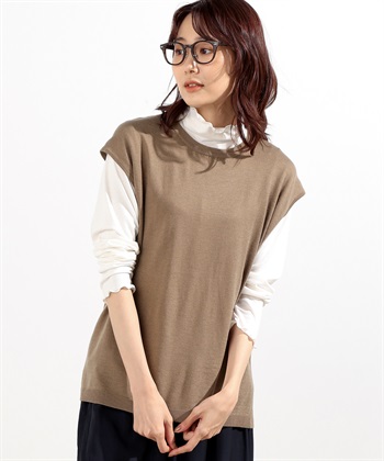 Petit Honfleur クルーネックベスト_variationthumb_3