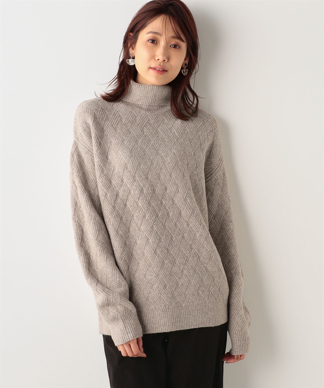 Petit Honfleur ジャガードハイネックプルオーバー_variation_3