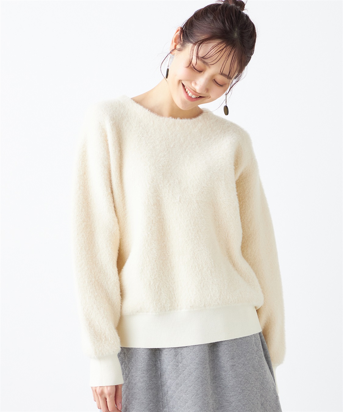 Petit Honfleur フェザーニットプルオーバー_variation_1