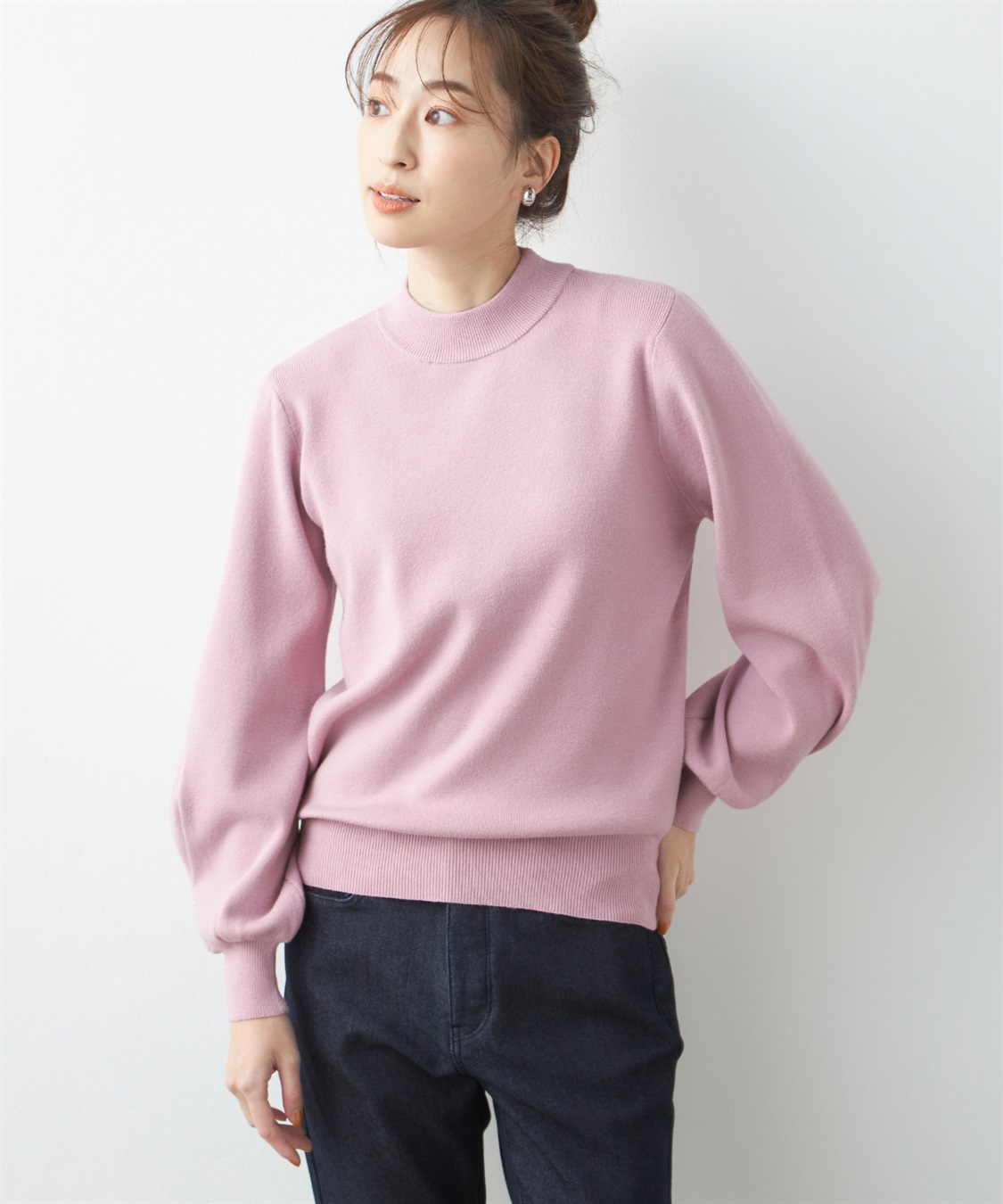 Petit Honfleur パール袖ニットプルオーバー_variation_3